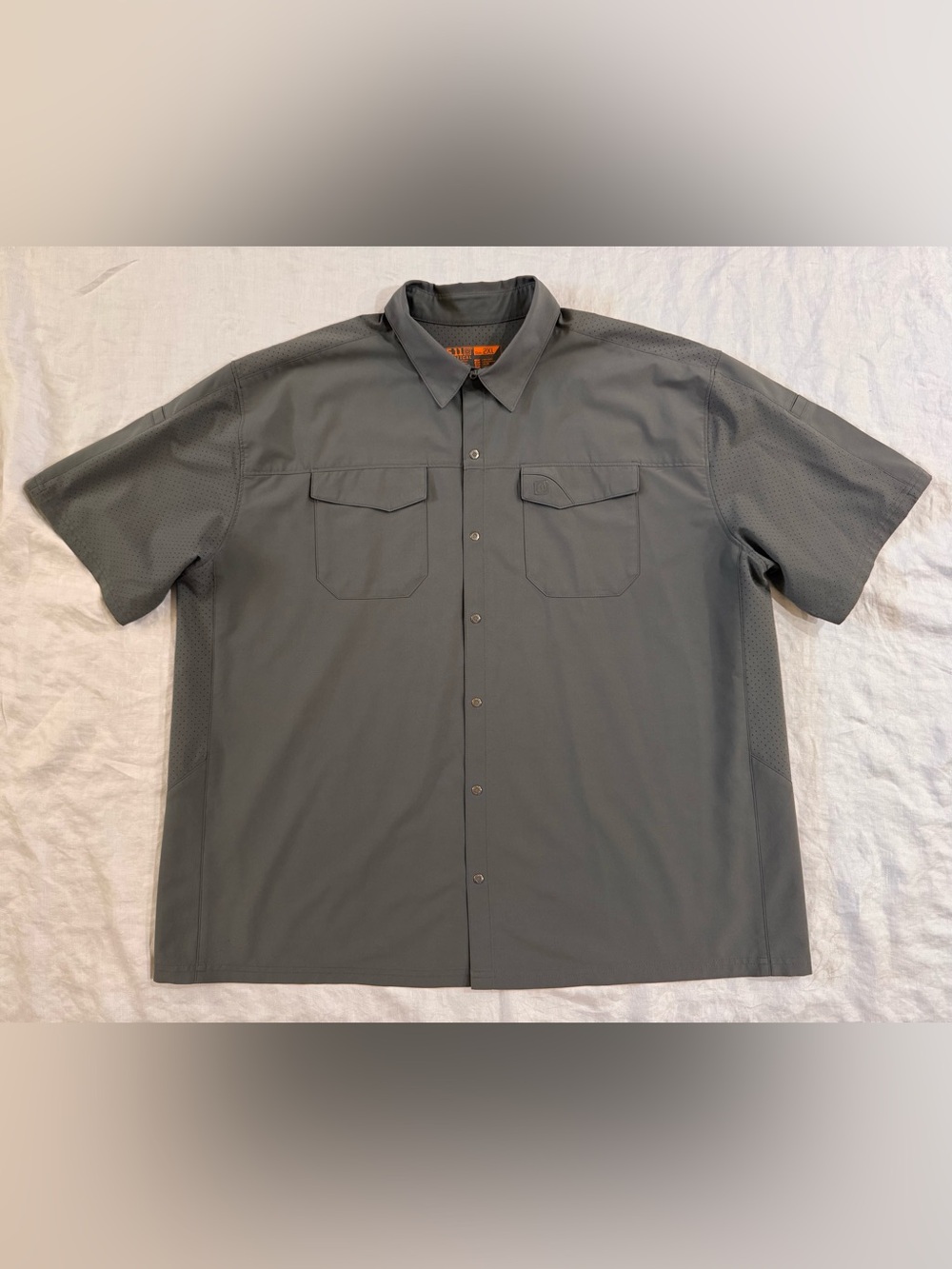 5.11 Tactical Freedom Flex Short Sleeve Shirt Storm Gray 2XL